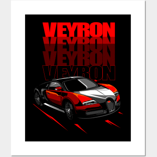 Bugatti Veyron Red Posters and Art